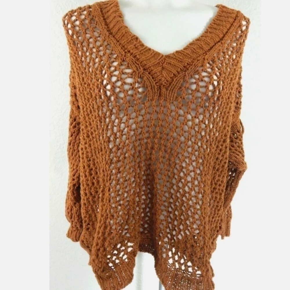 Sita Murt Brown Lace Up Sleeve Sweater